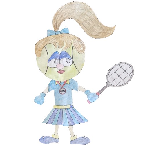 tennis buddy paper craft