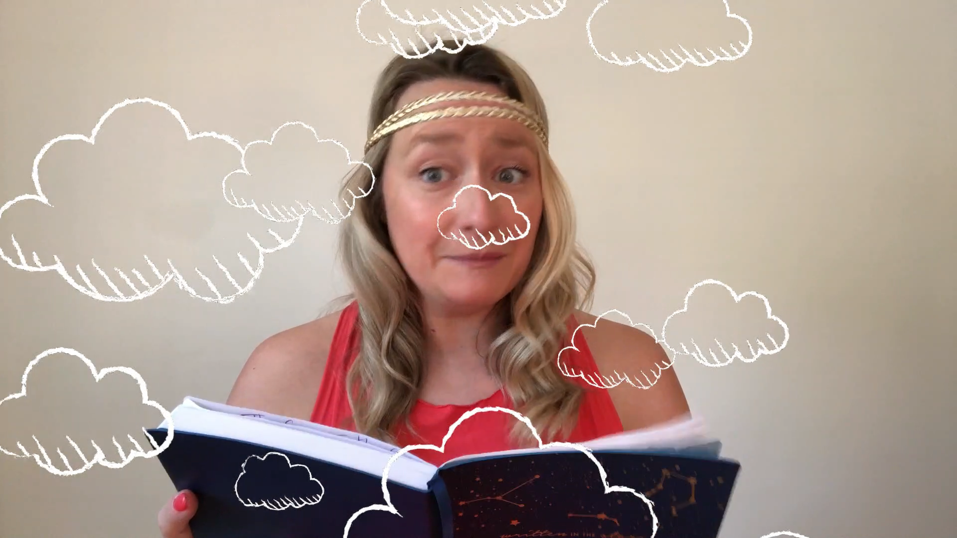 Image of the storyteller telling the story of the Bulls and the Lion.