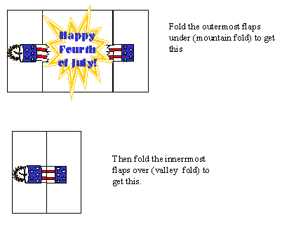 4th of July Card Instrucitons