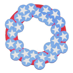 Fourth of July Paper Plate Wreath