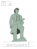 memorial day learn to print tracer pages