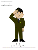 memorial day learn to print tracer pages