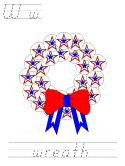 memorial day learn to print coloring page