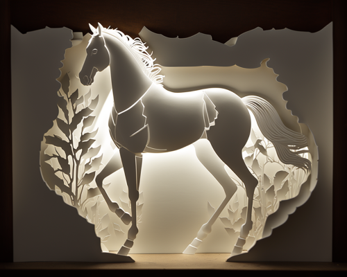 pure white horse