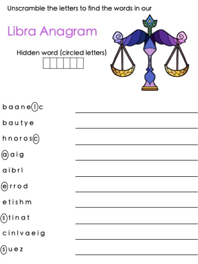 Libra Anagram