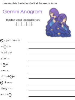 gemini anagram
