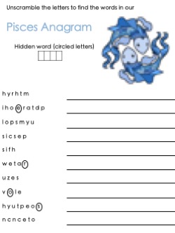 pisces anagram