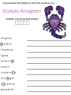 scorpio anagram