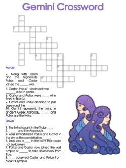 astrology themed crosswords
