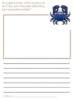 cancer the crab draw and write worksheets