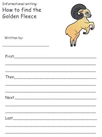 aries informational writing  worksheets
