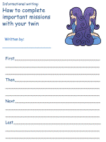 gemini informational writing  worksheets