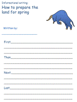 taurus informational writing  worksheets