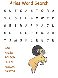 aries word searches