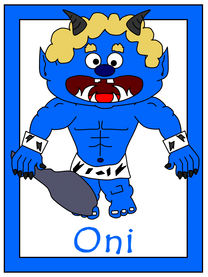 setsubun oni colouring pages