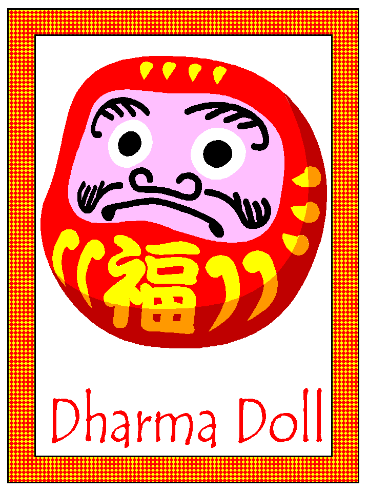 Dharma doll coloring page