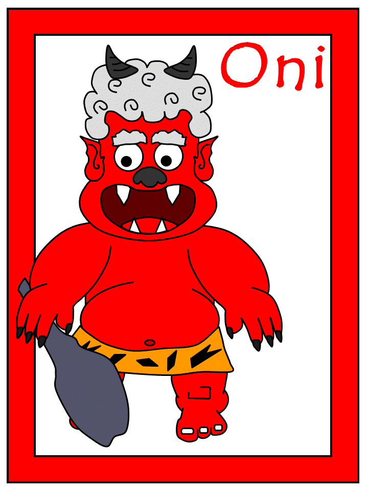 setsubun oni coloring page