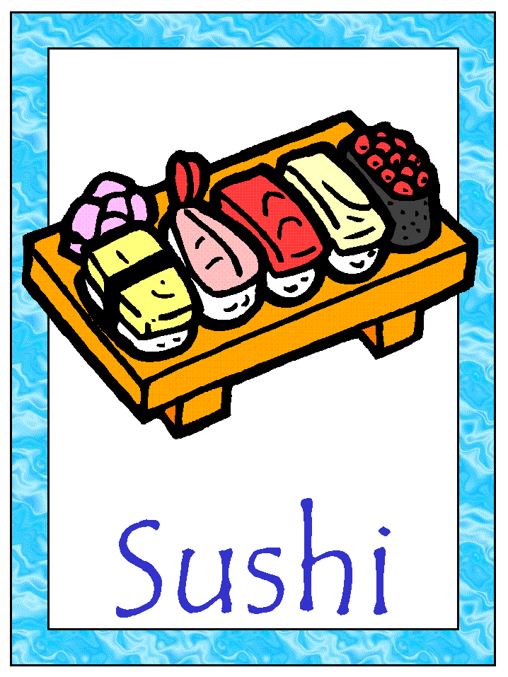 sushi coloring page