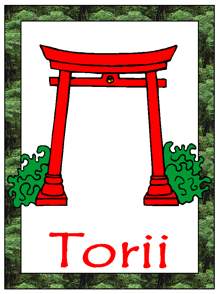 torii coloring page