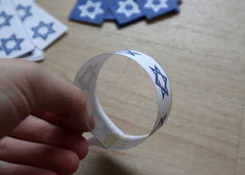 paper chain star of david craft