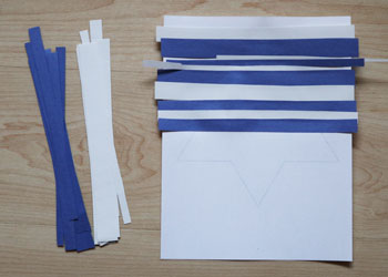 paper strip star of david craft