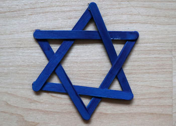 star of david popsicle stick craft