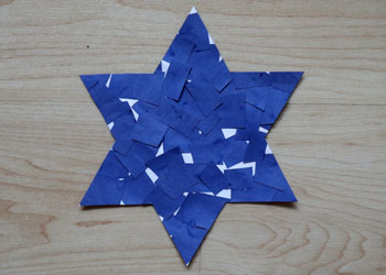 scissor skills star of david craft