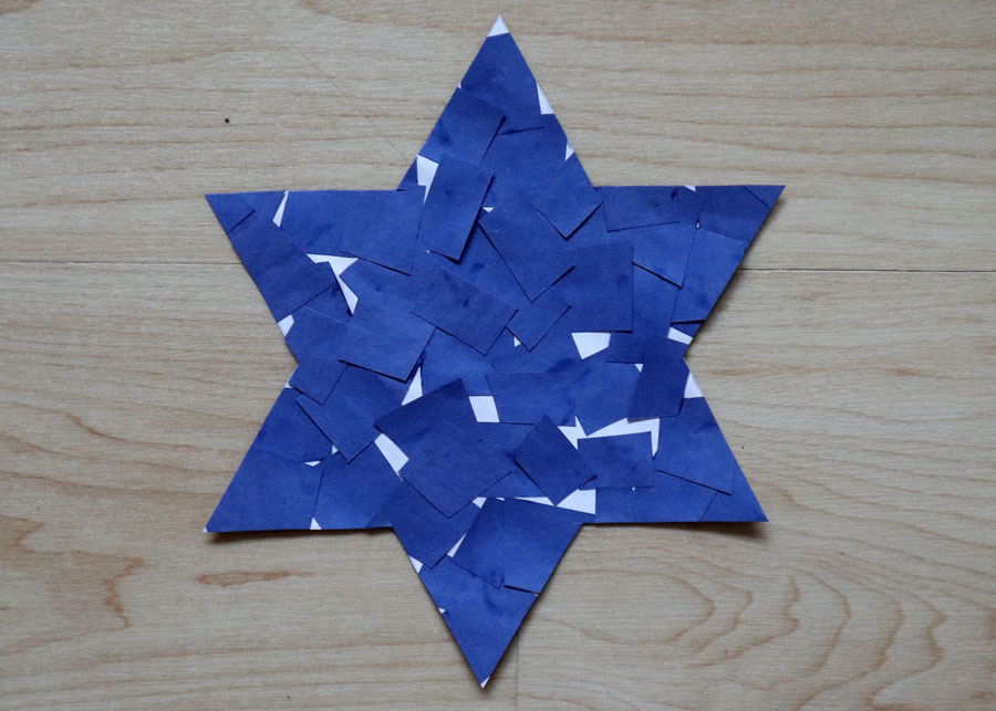 scissor skills star of david craft