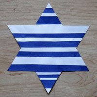 Hanukah Paper Strip Craft
