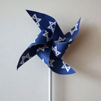 Hanukah Pinwheel Craft