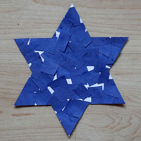 Hanukah Scissor Skills Craft
