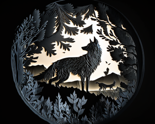 old gray wolf